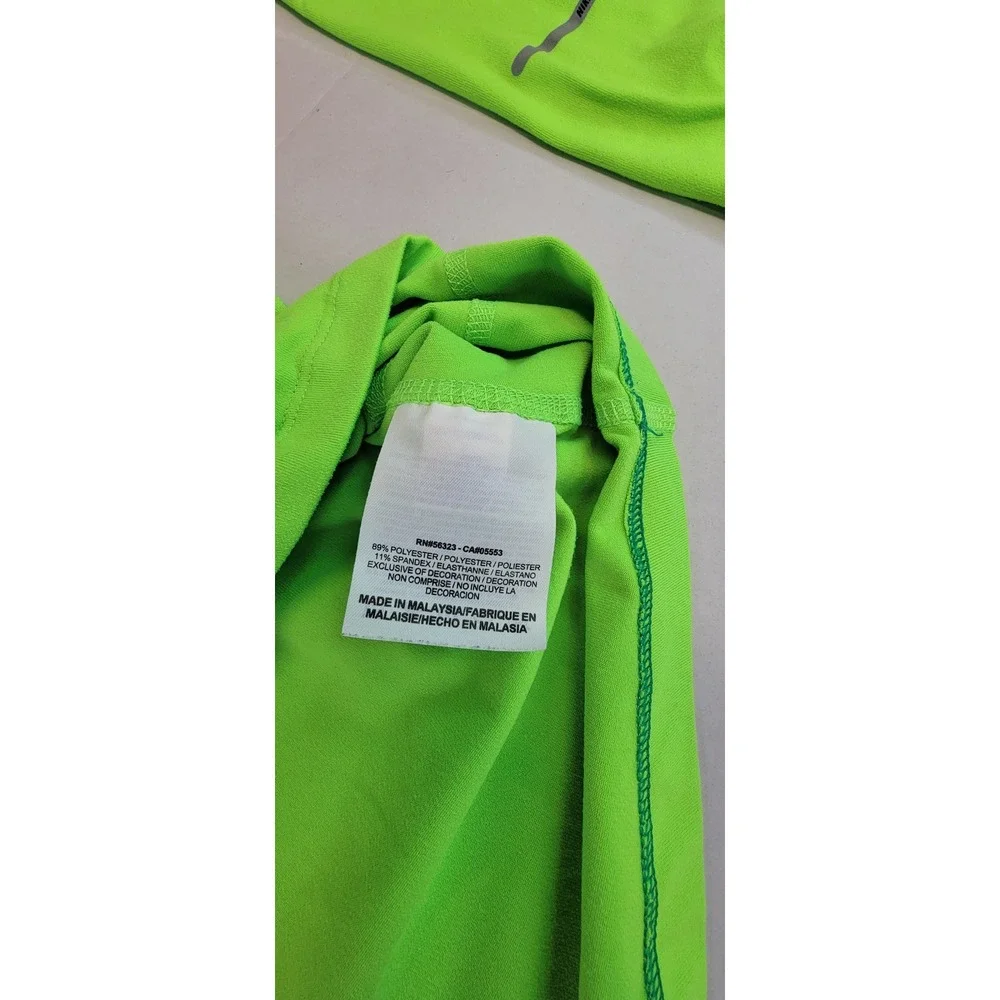 Nike Dri-FIT‎ Running Top Women's Long Sleeve Quarter Zip Green Size L